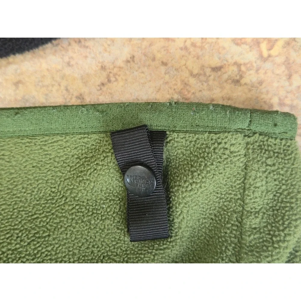 The North Face Mens Full Zip Fleece Jacket Olive Green Black A7SP FW14 Large